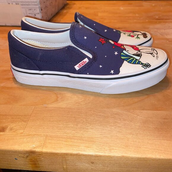 Vans Snoopy Peanuts Charlie Brown Christmas Slip on Sneakers, New with Tags - Picture 10 of 12